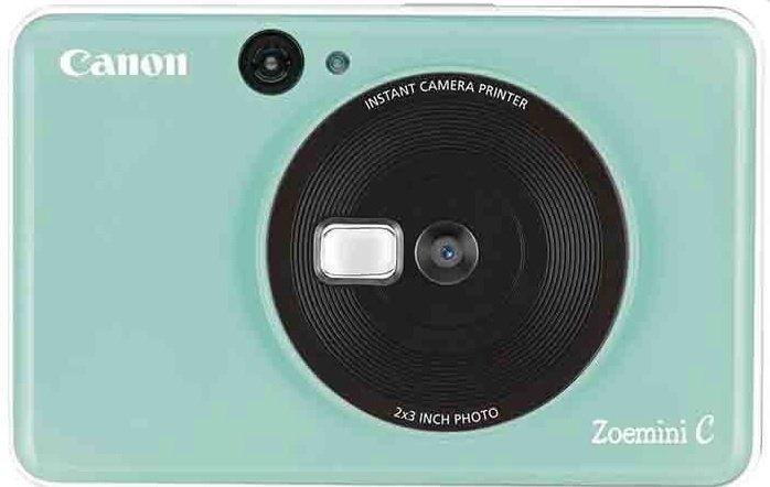 Canon Zoemini C Şipşak Fotoğraf Makinesi - Canon Eurasia Garantili - 10 Poz Film Hediyeli Yeşil (Mint Green)