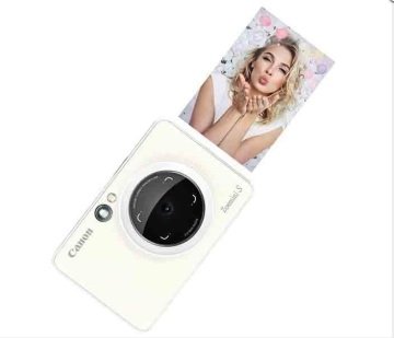 Canon Zoemini S Şipşak Fotoğraf Makinesi - Canon Eurasia Garantili - 10 Poz Film Hediyeli İnci Beyaz (Pearl White)